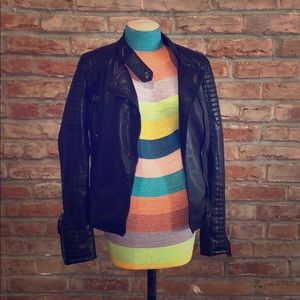 Faux leather jacket